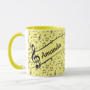 Musique noire personnalisée Café Mug