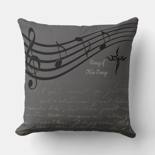 Musique Note Coussin décoratif (Recto)