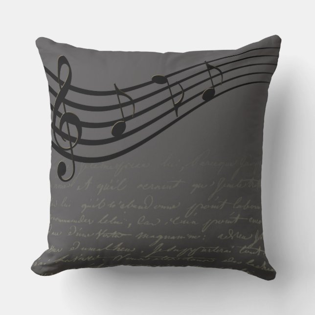 Musique Note Coussin décoratif (Recto)