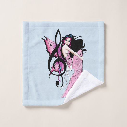 Musique Note Fée (Gant de toilette)