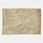 musique Note Musique Motif Thème Cuisine Serviette (Horizontal)