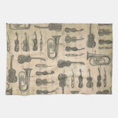 musique Note Musique Motif Thème Cuisine Serviette (Horizontal)