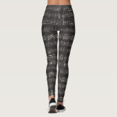 musique Note Musique Motif Thème Leggings (Dos)