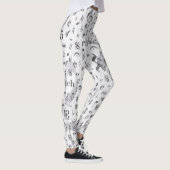 musique Note Musique Motif Thème Leggings (Droite)