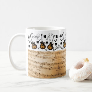 Musique Notes Guitare Mug