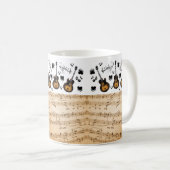 Musique Notes Guitare Mug (Devant droit)