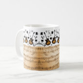 Musique Notes Guitare Mug (Devant gauche)