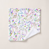 Musique, Notes musicales, Coloré (Gant de toilette)