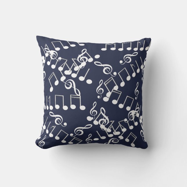 Musique Notes musicales Cushion Coussin Clef Trebl (Recto)