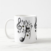 Musique Notes Musique Mug (Gauche)