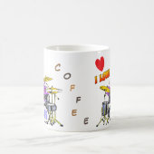 Musique Octopus Dessin Café Lover Café Mug (Centre)
