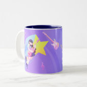 Musique Pastel Mug à thème avec Star & Cute Girl (Devant gauche)