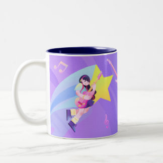 Musique Pastel Mug à thème avec Star & Cute Girl
