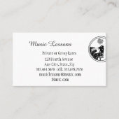 Musique Piano Guitare Cours de professeur Carte de (Devant)