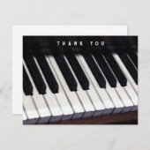 Musique Piano Merci note (Devant / Derrière)