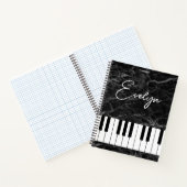 Musique Piano Thème Spiral Carnet Pianiste (Intérieur)