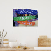 Musique, Plage, Poster sportif ! (Cuisine)