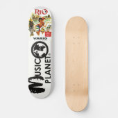 MUSIQUE  PLANÈTE Skateboard (Recto)