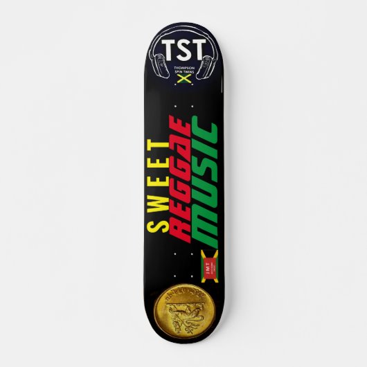 MUSIQUE REGGAE DOUCE Planche de skateboard JMT 7 (Devant)