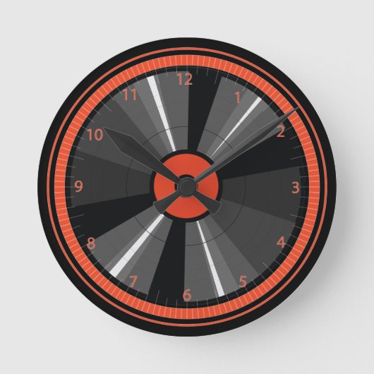 Musique Retro LP Vinyl Record Horloge murale (Recto)
