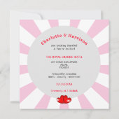 Musique Retro Vinyl Record Faire-part de mariage (Dos)