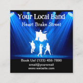 Musique Rock Cartes de visite (Devant)