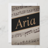 Musique Romance Invitation (Dos)