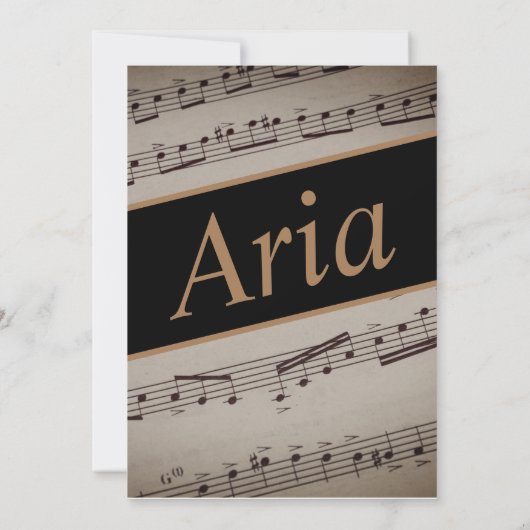 Musique Romance Invitation (Dos)