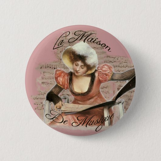 Musique Ronde Button 5,7 Cm (Voorkant)