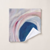 Musique rose et bleu par O'Keeffe (Gant de toilette)