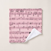 Musique rose et masques de théâtre (Gant de toilette)