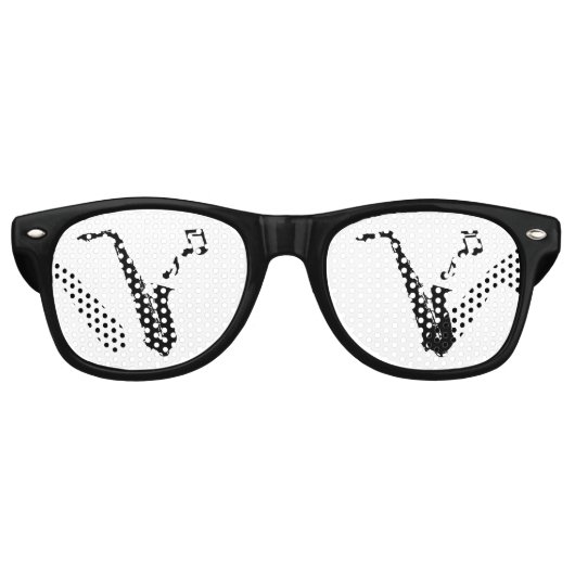 Musique saxophone Retro Party Lunettes de soleil (Devant)
