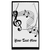 Musique Score musicien Petit sac cadeau (Dos)