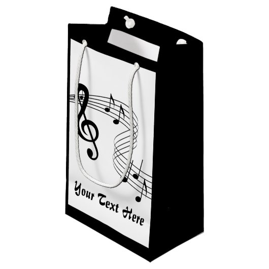 Musique Score musicien Petit sac cadeau (Devant Angle)