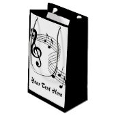 Musique Score musicien Petit sac cadeau (Dos Angle)