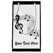 Musique Score musicien Petit sac cadeau (Devant)