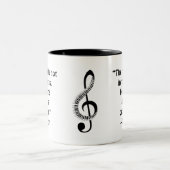 Musique Silence Musique Mug à deux tons (Centre)