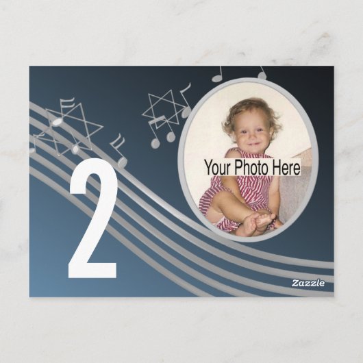 Musique Silver BluePhoto Numéro de table (Dos)