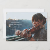 Musique simple Invitation de diplômes majeurs (Devant)