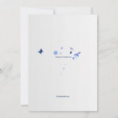 Musique Stand Blue Invitation (Dos)
