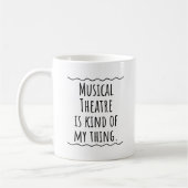 Musique Théâtre Cadeau Mug Café Coupe (Gauche)