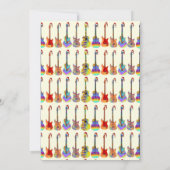 Musique Thématique Guitare Noël Invitation (Dos)