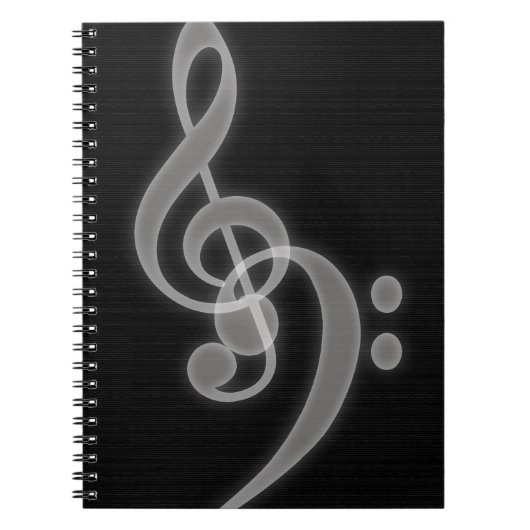 Musique - Treble et Bass Clef - Carnet (Devant)