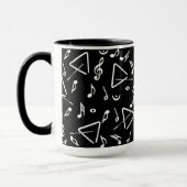 Musique Triangle Notes Musique Mug (Gauche)