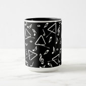 Musique Triangle Notes Musique Mug (Centre)