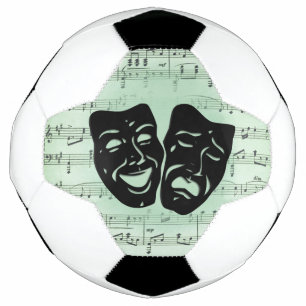 Musique verte et masques grecs de théâtre