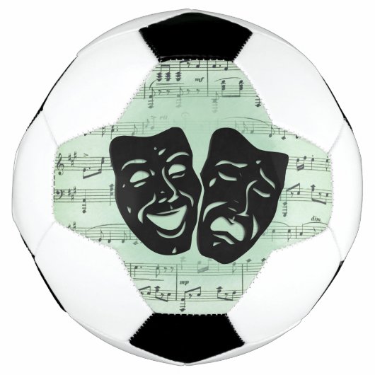 Musique verte et masques grecs de théâtre (Devant)