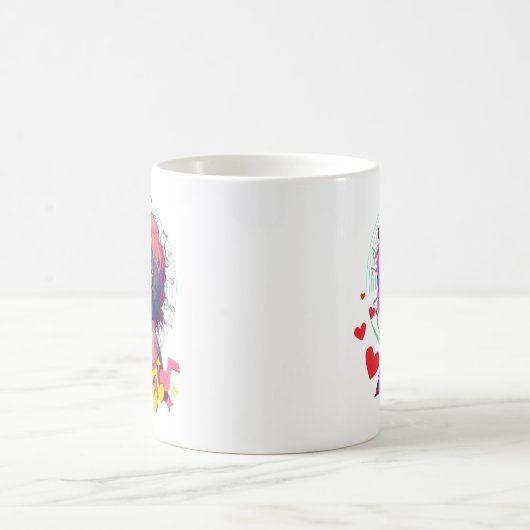 Musique Vibes Seulement Café Mug - Kawaii Anime Gi (Centre)