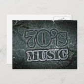 Musique Vintage 70 - Cartes Postales (Devant / Derrière)