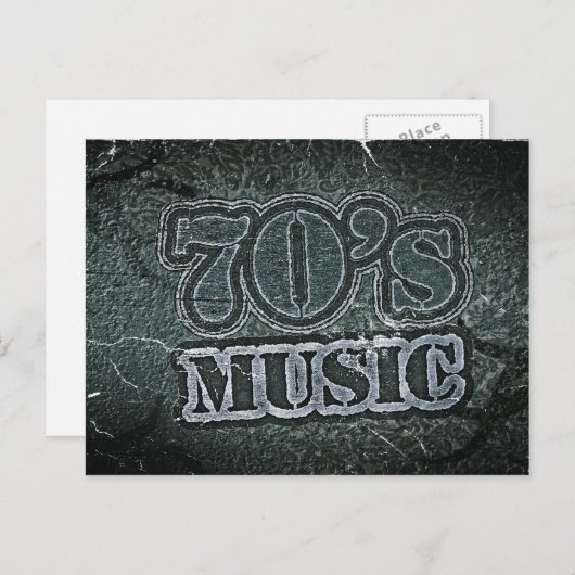 Musique Vintage 70 - Cartes Postales (Devant / Derrière)